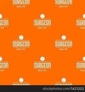 Surgeon pattern vector orange for any web design best. Surgeon pattern vector orange