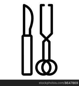 Surgery equipment icon outline vector. Slim beauty. Fat body. Surgery equipment icon outline vector. Slim beauty