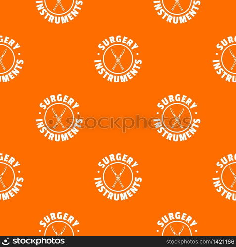 Surgery instrument pattern vector orange for any web design best. Surgery instrument pattern vector orange