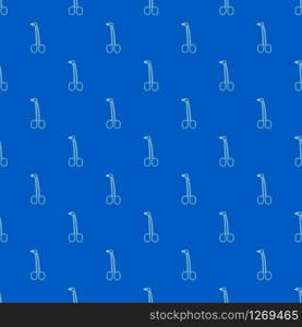 Surgical forceps pattern vector seamless blue repeat for any use. Surgical forceps pattern vector seamless blue