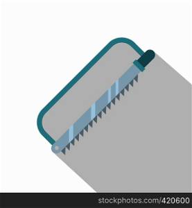 Surgical saw icon. Flat illustration of surgical saw vector icon for web. Surgical saw icon, flat style