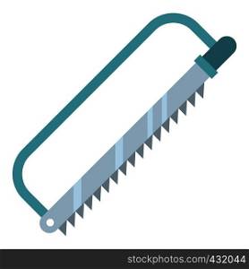 Surgical saw icon flat isolated on white background vector illustration. Surgical saw icon isolated