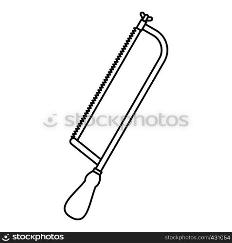 Surgical saw icon. Outline illustration of surgical saw vector icon for web. Surgical saw icon, outline style