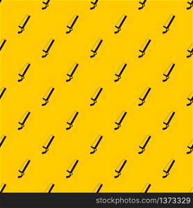 Surgical saw pattern seamless vector repeat geometric yellow for any design. Surgical saw pattern vector