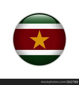 Suriname flag on button