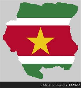 Suriname Map flag Vector illustration eps 10.. Suriname Map flag Vector illustration eps 10