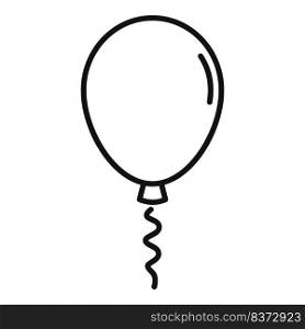 Surprise balloon icon outline vector. Gift present. Wow effect. Surprise balloon icon outline vector. Gift present