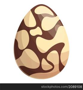 Surprise chocolate egg icon cartoon vector. Easter candy. Cacao egg. Surprise chocolate egg icon cartoon vector. Easter candy