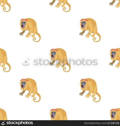 Surprised monkey pattern seamless background texture repeat wallpaper geometric vector. Surprised monkey pattern seamless vector