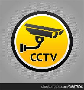 Surveillance camera warning pictogram