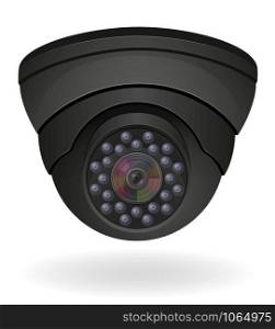 surveillance cameras vector illustration isolated on white background