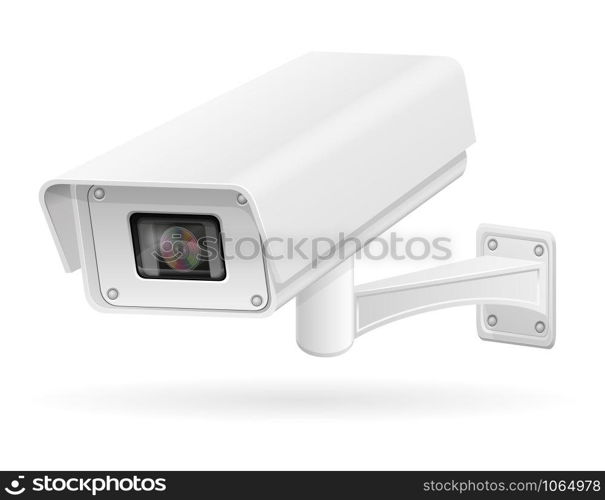 surveillance cameras vector illustration isolated on white background