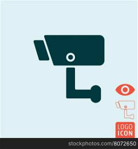 Surveillance icon. Video surveillance, CCTV camera symbol. Vector illustration