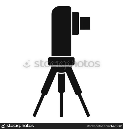 Surveyor road icon. Simple illustration of surveyor road vector icon for web design isolated on white background. Surveyor road icon, simple style