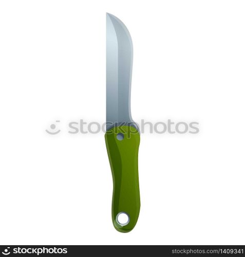 Survival knife icon. Cartoon of survival knife vector icon for web design isolated on white background. Survival knife icon, cartoon style