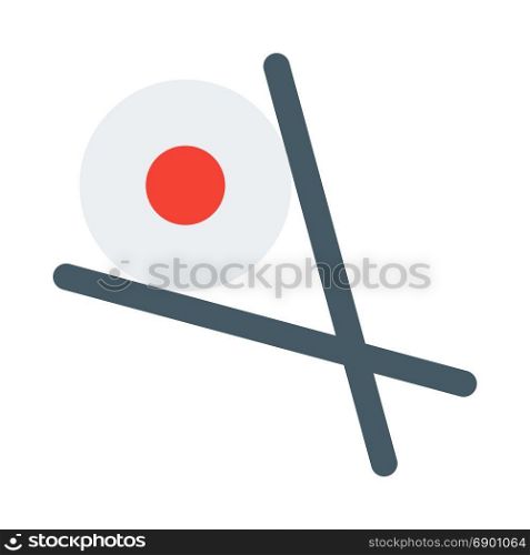 sushi chopsticks, icon on isolated background
