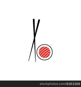 sushi icon vector illustration template design