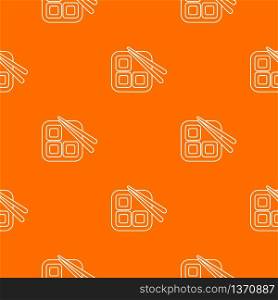Sushi pattern vector orange for any web design best. Sushi pattern vector orange
