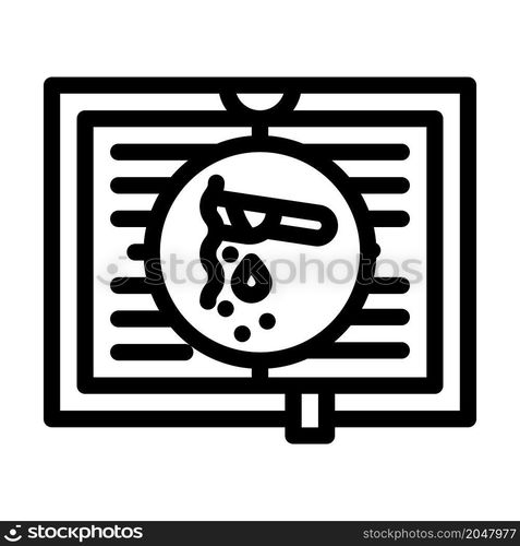 suspense thriller literature line icon vector. suspense thriller literature sign. isolated contour symbol black illustration. suspense thriller literature line icon vector illustration