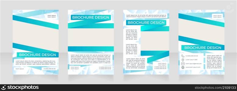 Sustainable building practices blank brochure design. Template set with copy space for text. Premade corporate reports collection. Editable 4 paper pages. Montserrat Medium, Regular fonts used. Sustainable building practices blank brochure design