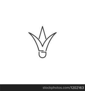 suttle cock logo illustration vector design