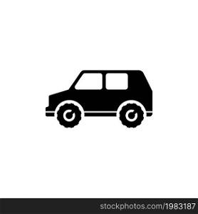 Suv Car, 4x4 Vehicle, Travel Transport. Flat Vector Icon illustration. Simple black symbol on white background. Suv Car 4x4 vehicle Travel Transport sign design template for web and mobile UI element. Suv Car, 4x4 Vehicle, Travel Transport. Flat Vector Icon illustration. Simple black symbol on white background. Suv Car 4x4 vehicle Travel Transport sign design template for web and mobile UI element.