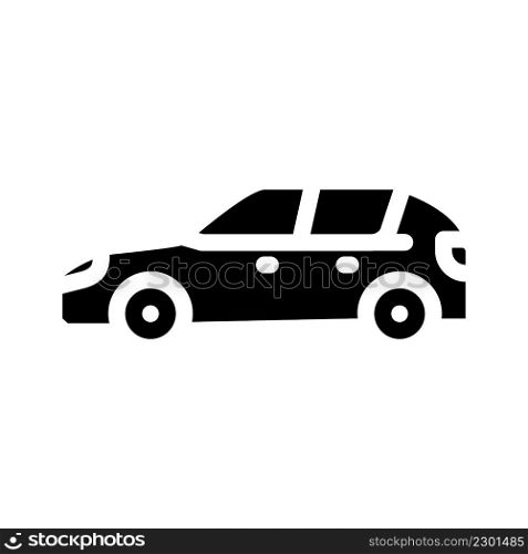 suv car type body glyph icon vector. suv car type body sign. isolated contour symbol black illustration. suv car type body glyph icon vector illustration