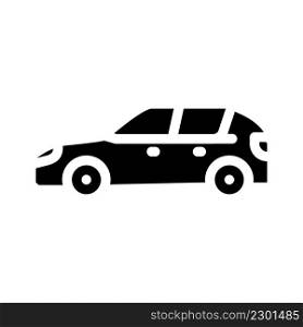 suv car type body glyph icon vector. suv car type body sign. isolated contour symbol black illustration. suv car type body glyph icon vector illustration