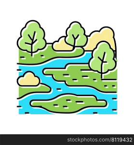 sw&nature color icon vector. sw&nature sign. isolated symbol illustration. sw&nature color icon vector illustration