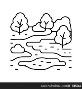 sw&nature line icon vector. sw&nature sign. isolated contour symbol black illustration. sw&nature line icon vector illustration