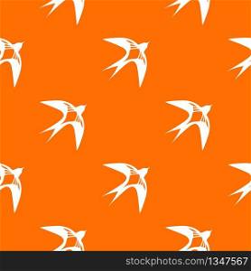 Swallow pattern vector orange for any web design best. Swallow pattern vector orange