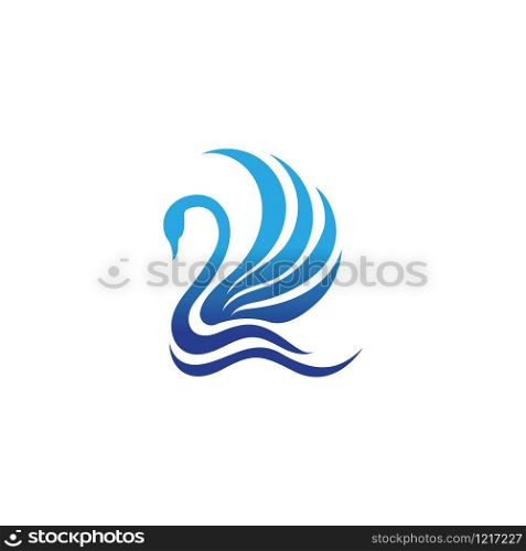 Swan logo Premium and symbol Vector