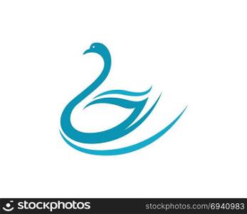 Swan logo Template. Swan logo Template vector illustration design