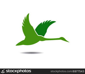 Swan logo Template vector icon illustration design