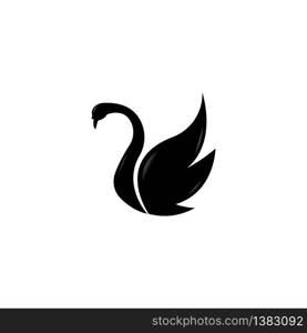 Swan logo Template vector illustration design