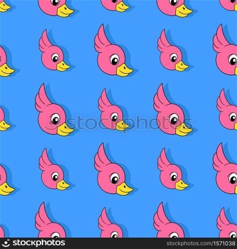 swan poultry seamless repeat pattern