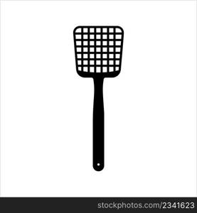 Swatter Icon, Insect Swatter Icon, Zapper, Fly Killing Device Vector Art Illustration
