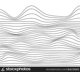 swaying mountain landscape texture lines for background decoration