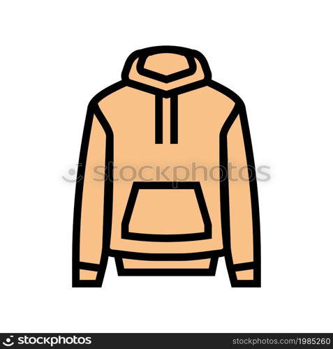 sweatshirt unisex clothes color icon vector. sweatshirt unisex clothes sign. isolated symbol illustration. sweatshirt unisex clothes color icon vector illustration