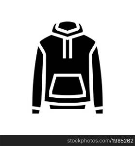 sweatshirt unisex clothes glyph icon vector. sweatshirt unisex clothes sign. isolated contour symbol black illustration. sweatshirt unisex clothes glyph icon vector illustration