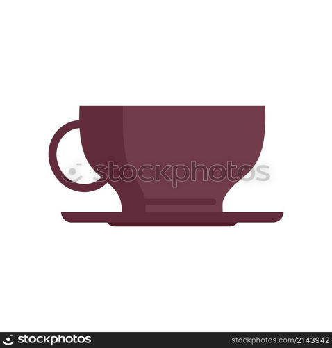 Sweden coffee cup icon. Flat illustration of Sweden coffee cup vector icon isolated on white background. Sweden coffee cup icon flat isolated vector