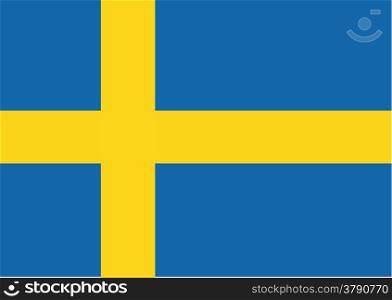 Sweden Flag themes idea design in illustration