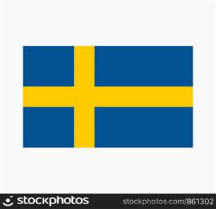 Sweden Flag Vector Illustration
