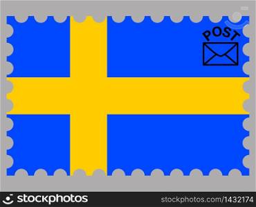 Sweden national country flag. original colors and proportion. Simply vector illustration background. Isolated symbols and object for design, education, learning, postage stamps and coloring book, marketing. From world set