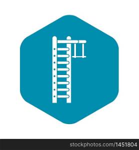 Swedish ladder icon. Simple illustration of swedish ladder vector icon for web. Swedish ladder icon, simple style