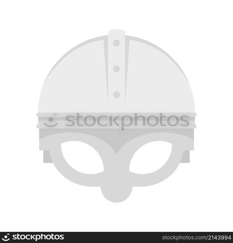 Swedish steel helmet icon. Flat illustration of swedish steel helmet vector icon isolated on white background. Swedish steel helmet icon flat isolated vector