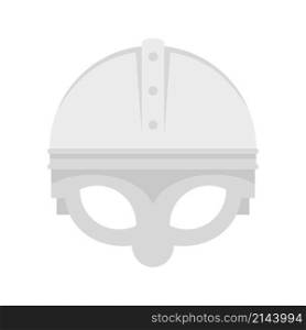 Swedish steel helmet icon. Flat illustration of swedish steel helmet vector icon isolated on white background. Swedish steel helmet icon flat isolated vector