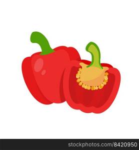 Sweet and colorful bell peppers for cooking