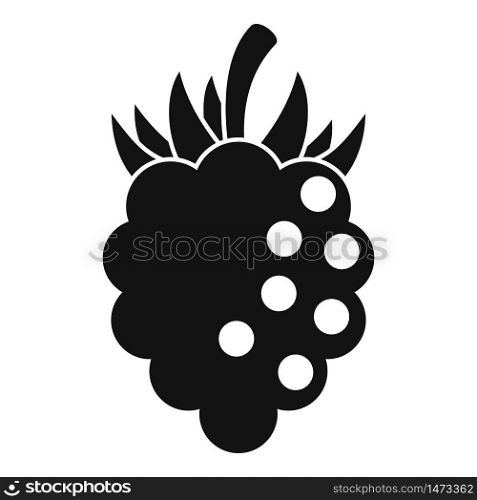 Sweet blackberry icon. Simple illustration of sweet blackberry vector icon for web design isolated on white background. Sweet blackberry icon, simple style