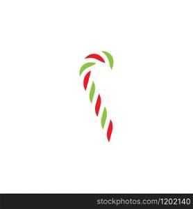 Sweet Candy cane icon illustration vector